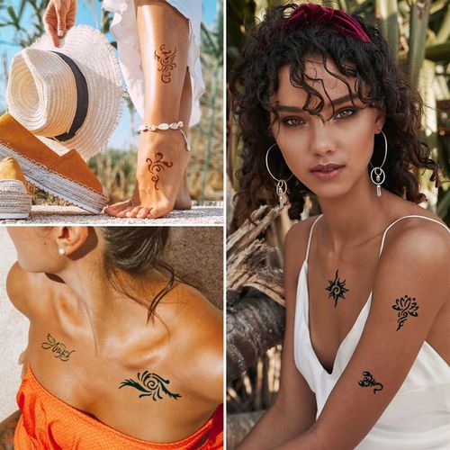 TATUAŻE BROKATOWE SZBLONY PAKIET SZABLONÓW 258szt na Arena.pl