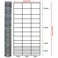 SIATKA LEŚNA 180/17/30 G6 - rolka 50m OCYNKOWANA do pola sady lasy budowa