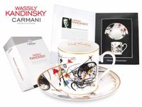 Kpl. Filiżanka ze spodkiem - Wassily Kandinsky. Transverse line /1923r. (CARMANI)