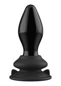 stretchy - with suction cup and remote - 10 speed - black
