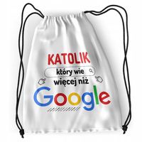 Plecak Dla Katolika Sportowy Szkolny Worek Z Nadrukiem Ze Zdjęciem