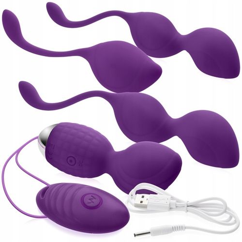 ZESTAW KULEK GEJSZY + WIBRUJĄCE JAJKO - 10 FUNKCJI na Arena.pl