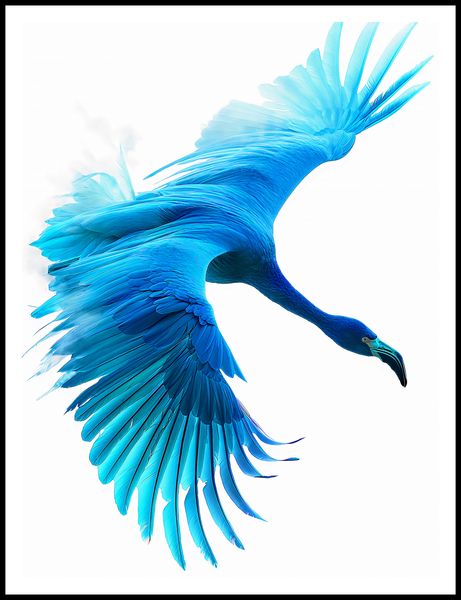 Plakat 75x100cm Błękitny Lot zdjęcie 3