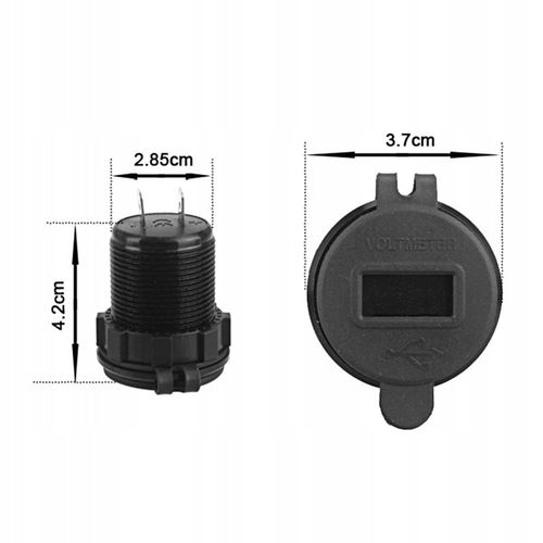 ŁADOWARKA SAMOCHÓD 2x USB QC3.0 WOLTOMIERZ 3A ALU na Arena.pl