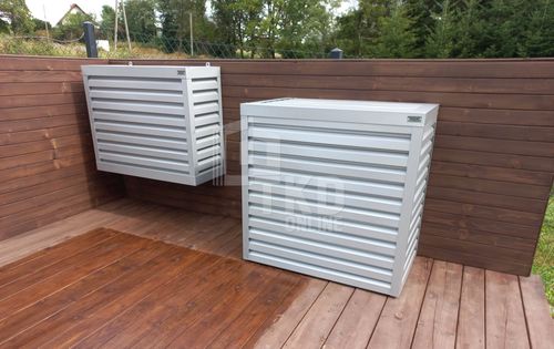 Osłona klimatyzatora - pompy ciepła 70x40x130 cm biały TKD160 na Arena.pl
