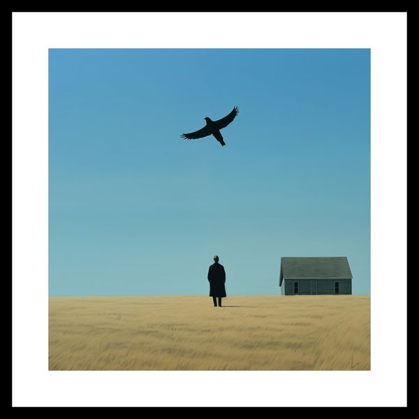 Plakat 40x40cm Samotny i Wolny zdjęcie 3