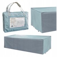 WODOODPORNY POKROWIEC NA MEBLE OGRODOWE KAWOWE 280X180X100CM OCHRONNY