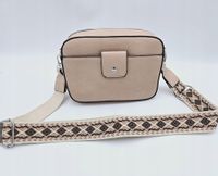 Maxfly - torebka listonoszka skóra ekologiczna pasek BOHO pudrowy róż G8013