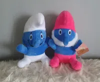 ZESTAW 2x MASKOTKA PAPA SMERF+ CIAMAJDA PRZYTULANKA PLUSZAK MIŚ MISIEK 20cm
