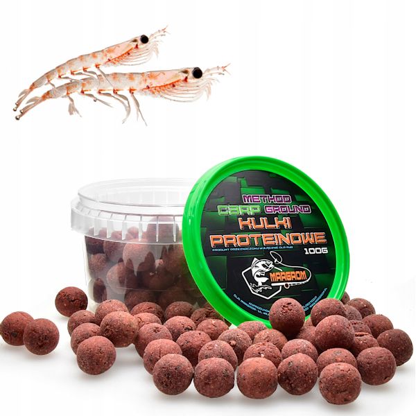KULKI PROTEINOWE MARGROM 16mm 100g aromat KRYL zdjęcie 1