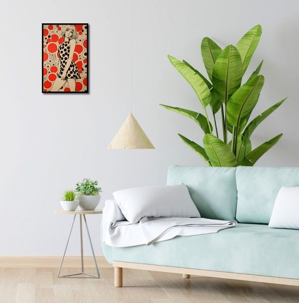 Plakat 30x45cm Czerwone Kropki zdjęcie 4