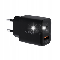 Ładowarka ścienna CHEROY 30W - USB A + C Dual Port PD Adapter - QuickCharge
