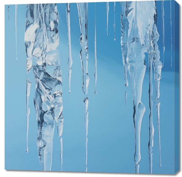 Obraz 100x100cm Kryształowe Sople zdjęcie 1