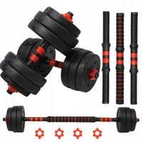 Hantle 20kg 2x10kg + SZTANGA GRYFY ZESTAW CIĘŻARKÓW DO ĆWICZEŃ