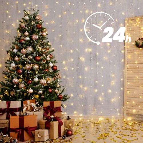 Kurtyna 300 LED 3x3m 8 funkcji z pilotem + programator + przedłużacz na Arena.pl