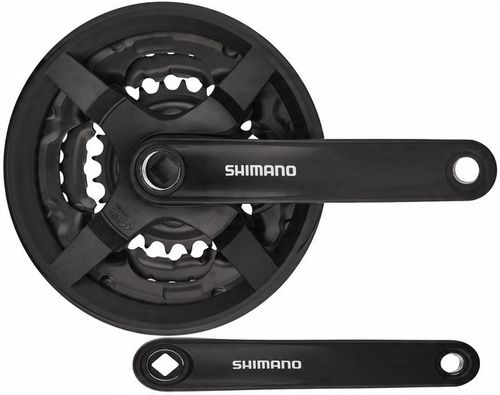 Korba Shimano FC-TY301 42/34/24 170mm 6/7/8rz czarna z osłoną p+l + korki na Arena.pl