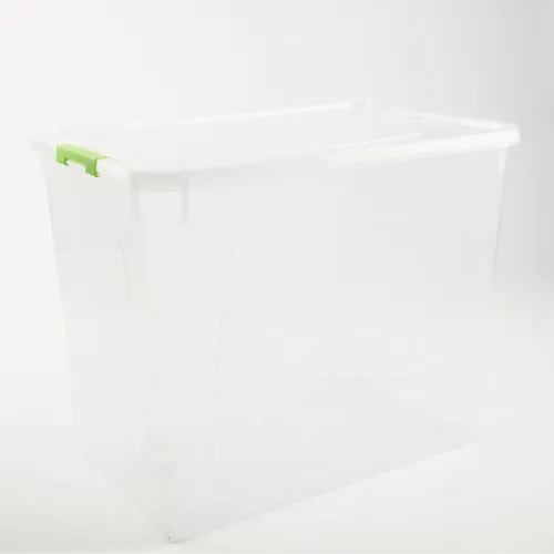 POJEMNIK PLASTIKOWY BOX 40L PRZEZROCZYSTY Z POKRYWKĄ DO PRZECHOWYWANIA na Arena.pl