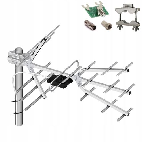 Antena TV kierunkowa Tri Digit Mini DVB-T2 UHF symetryzator 14dBi Dipol na Arena.pl