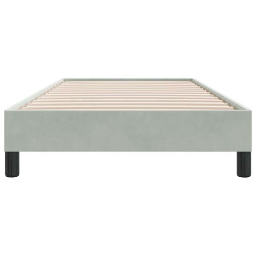 Łóżko Box Spring bez materaca Jasnoszary 80x210 cm Aksamit na Arena.pl