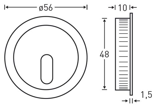 ZESTAW DO DRZWI PRZESUWNYCH NA KLUCZ CHROM zdjęcie 6