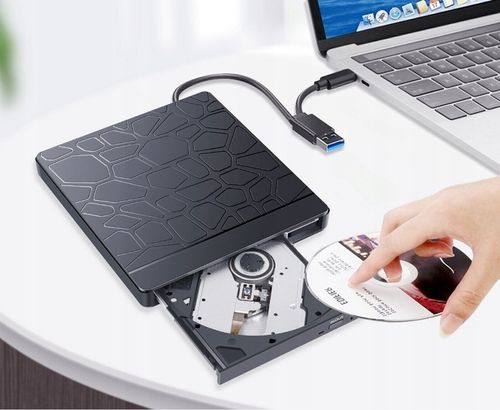 Zewnętrzna nagrywarka napęd na płyty CD DVD Hub SD TF USB 3.0 do laptopa na Arena.pl