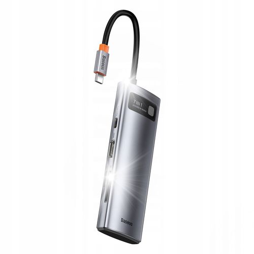 Adapter 7w1 Baseus Hub USB-C na 2xUSB +HDMI +USB-C na Arena.pl
