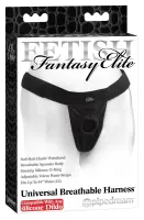 fetish fantasy elite uprząż uniwersalna z elastycznym pierścieniem, czarna