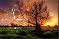 60CM 40CM ZEGAR OBRAZ WIECZORNA PRZECHADZKA DRUK PŁÓTNO RAMA