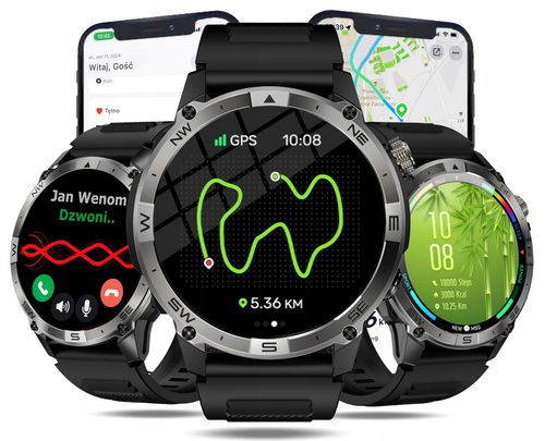 Smartwatch Wenom Explorer czarny na Arena.pl
