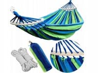 DUŻY HAMAK DWUOSOBOWY STELAŻ 260x160 MOCNY 200 KG