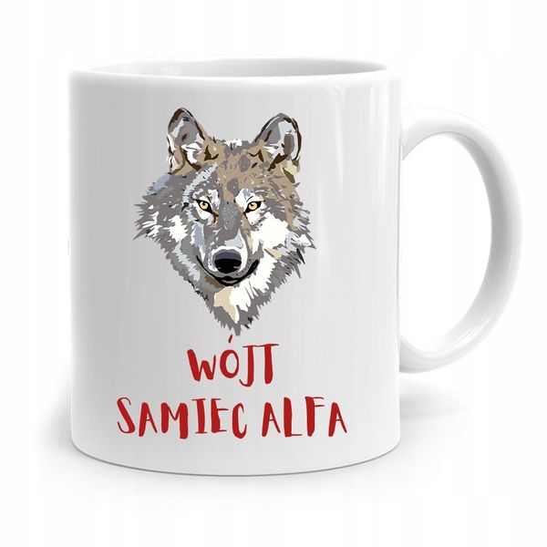 Dla Wójta Kubek Na Prezent Wójt Samiec Alfa Z Nadrukiem Ze Zdjęciem zdjęcie 1