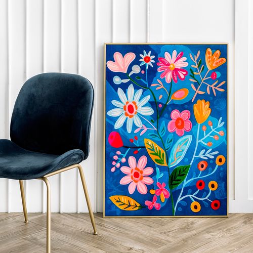 Plakat kwiaty abstrakcja 70x100 cm na Arena.pl