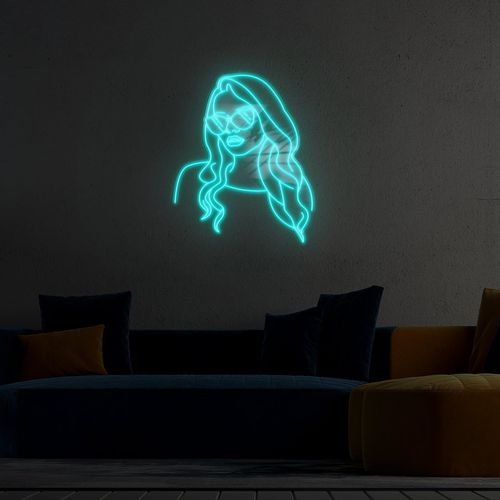 Neon Kobieta W Okularach LED na Arena.pl