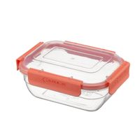 Pojemnik prostokątny do przechowywania żywności 350 ml hermetyczny 4 klipsy