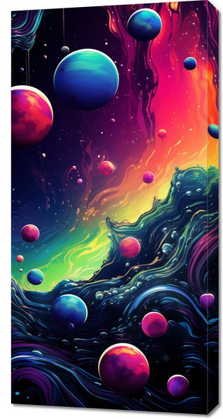 Obraz 50x100cm Kalejdoskop Galaktyk zdjęcie 1