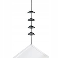 PÓŁKA POD PRYSZNIC TELESKOPOWA REGULOWANA METALOWA CZARNA 85-250 CM