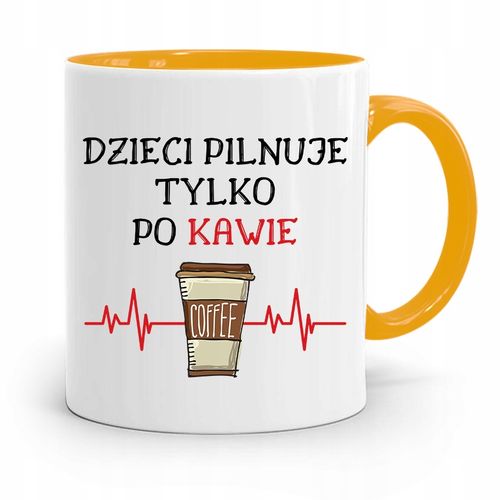 Dla Niani Opiekunki Kubek Żółty Na Prezent Z Nadrukiem Ze Zdjęciem na Arena.pl