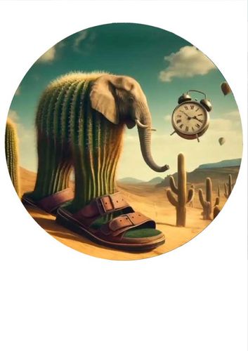 Wydruk cukrowy na tort A4  Lirili Larila + napis gratis na Arena.pl