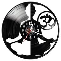 Zegar ścienny z płyty winylowej Medytacja 169.14