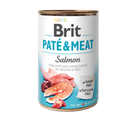 brit pate & meat z łososiem 400g