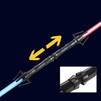 MIECZ ŚWIETLNY GWIEZDNE WOJNY PODWÓJNY LIGHTSABER LED ŚWIATŁO DŹWIĘK KOLORY