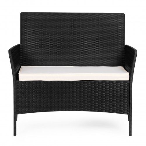 ZESTAW MEBLI OGRODOWYCH MULTIGARDEN RATAN 4 OSOBY SZKŁO HARTOWANE na Arena.pl