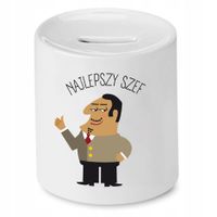 Skarbonka Dla Szefa Najlepszy Szef Prezent Z Nadrukiem Ze Zdjęciem