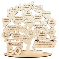 PERSONALIZOWANY PREZENT NA URODZINY 18-99 GRAWER DRZEWO -POLSKIE RĘKODZIEŁO