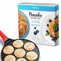 Patelnia do NALEŚNIKÓW placków PANCAKES jajek ŚMIESZNE ZWIERZĄTKA MARMUROWA
