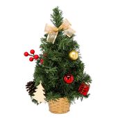 SZTUCZNA CHOINKA W DONICZCE Z OZDOBAMI CHOINKA UDEKOROWANA 30cm