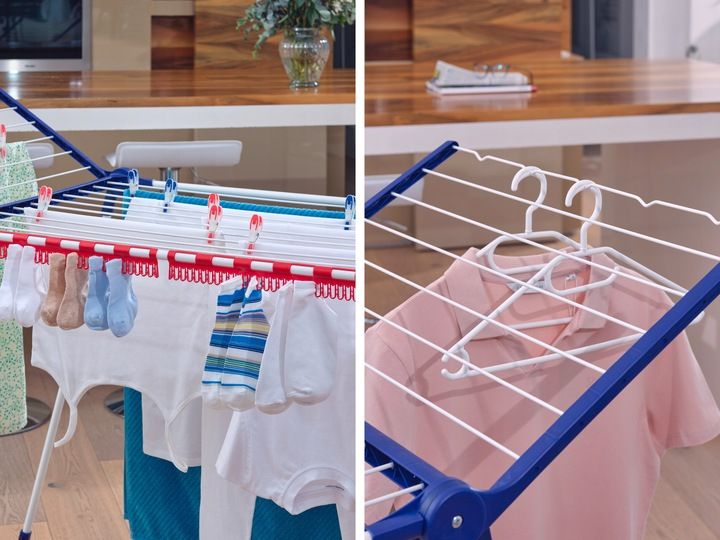 Suszarka na pranie Pegasus 200 Solid Deluxe Mobile na kółkach Leifheit zdjęcie 12