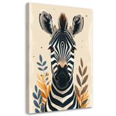 Obraz do pokoju dziecięcego nastolatka, Zebra zwierzęta safari