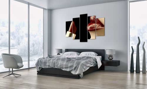 Obraz Na Płótnie - Kobieta Usta  - 150X100 Cm - Ea150X100-0414 na Arena.pl