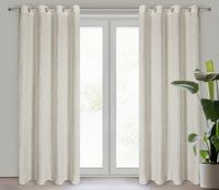 Zasłona gotowa na przelotkach LATIKA 140x250 Eurofirany naturalny